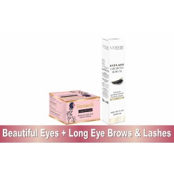 Dark Circles Under Eye Cream II Eyebrows & Eyelash Growth Serum Combo