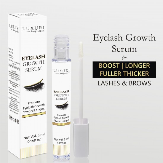 LUXURI Eyelash & Eyebrows Growth Serum, Long Eye Brows 