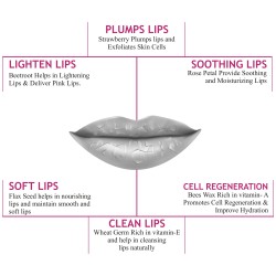 LUXURI Natural Lip Lightener With Beetroot & Rose Petals For Dark Lips